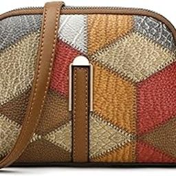 Women's Crossbody Bag, Colorful Print, Adjustable Strap, Zip Top Closure(Grey)-image-28