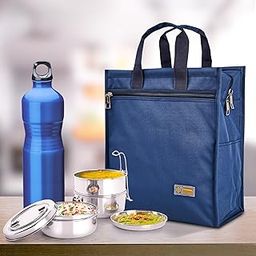 Dhariwal Travel Lunch/Tiffin/Storage Bag for Office, College & School | Durable Lunch Box Bag (Blue, Thaili No.7)-image-75