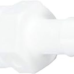 Eldon James A6-6WP White Polypropylene Adapter Fitting, 3/8-18 NPT to 3/8" Hose Barb (Pack of 10)-image-27