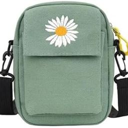 Women Mobile Messenger Bag Ladies Canvas Shoulder Long Strap for College, Travelling, Work-4