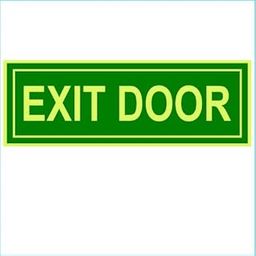 Exit doorway sign Glow emergency fire safety radium night light illuminations pvc waterproof sign Sticker-image-36