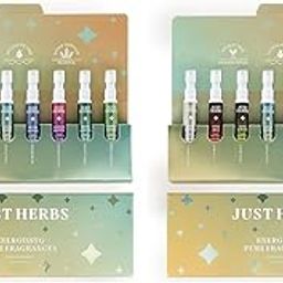 Just Herbs EDP Perfumes Trial Set of 8 x 3ml Long Lasting Pocket Perfume Fragrances for Men and Women (Fresh & Woody) (Pack of 2)-13