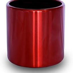 Ue Planters Premiere 1002 Red Stainless Steel Table Planter Pot | 18x18 cm | Indoor Decorative Pot with FRP Inner Coating & Rust-Resistant Clear Finish for Home & Office Decor-image-91