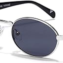 LM OVERA LUXURY Sunglasses for Women Stylish Retro Oval Sunglasses for Women & Men | Trendy Metal Sun Glasses Classic | UV400 Protection | OVERA LUX-image-21