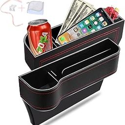 jiaji Car Seat Gap Filler Organizer, Seat Organizer Front Seat, 2 Pack Multifunctional Car Seat Organizer, Car Console Side Organizer for Holding Phone, Sunglasses-28