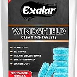 Exalar car accessories windshield washer tablet, Concentrated Solid glass cleaning wiper tablets, Use for car window cleaner and mirror cleaning wiper (Pack of 25)-image-17