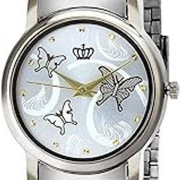 Exclusive Quartz Movement Stainless Steel Chain Silver Butterfly Print Dial Analogue Women's and Girl's Wrist Watch (CSM105)-image-76
