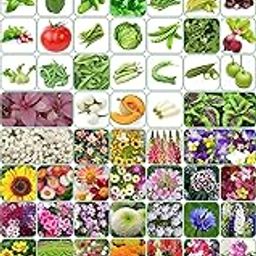 Aero Seeds 90 variety(45 flower and 45 vegetable) seeds combo pack with instruction manual.-image-9