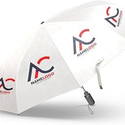 Personalized Travel Umbrella – Custom Text/Logo – Windproof Folding Umbrella for Rain & Sun – Ideal for Outdoor, Advertising, Corporate Gift, Branding-54