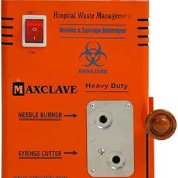 MAXCLAVE Electric Needle Destroyer - Triple Stage | Durable Syringe Needle Destroyer For Hospitals, Clinics and Laboratories | Shock-Proof Metal Body With Low Power Consumption-image-25