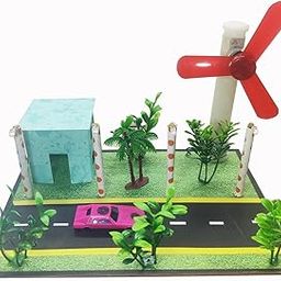 Wind Mill,Wind Energy Working Model Using DC Generator-22