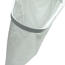BlueWave Swimming Pool Deep Leaf Rake White & Gold Aluminum Handle & Fine Mesh Net (White & Golden Color)-image-21