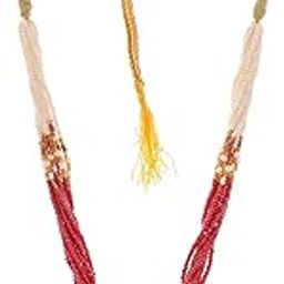 Traditional White & Red Beads Mangalsutra Necklace Sets Jewellery for Women And Girls-image-13