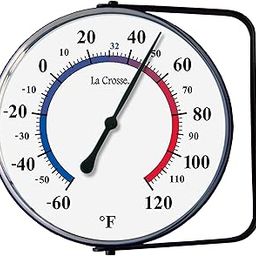 Lacrosse Technology 104-105 5 In. Dial Thermometer With Mounting Bracket-0