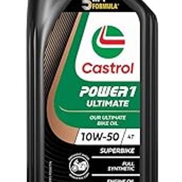 Castrol POWER1 ULTIMATE 10W-50 4T Synthetic Engine Oil for Super Bike | With 5-in-1 Full Synthetic Technology | Meant for High Performance Bikes | BS6 Ready |1L-8