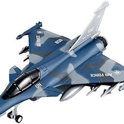LOCOLOCO 1/400 Scale Rafale Fighter Plane Model – Alloy Diecast Simulation Aircraft, Military Jet Model Toy for Kids & Collectors-image-3