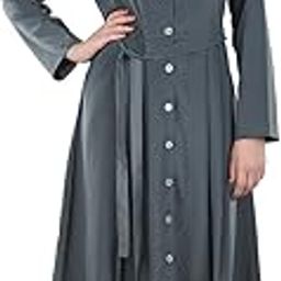 Grey Polyester Abaya & Burkha without Hijab-34