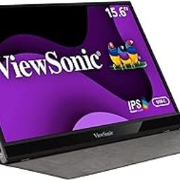 Viewsonic (Originated from USA) 16 Inch FHD IPS Portable Monitor Bezel Less,2 Way Powered 60W Charge Back One Cable Solution USB-C,2 x Speakers, Metallic Body - VG1655-image-26
