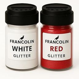 Francolin Glitter | White & Red | Resin Art | Glitter – Shimmer for Epoxy, Tumblers, Slime & Nail Art – Cosmetic Grade – 75g*2-image-43