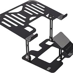 ZEBRONICS NS3500, Foldable Laptop Stand, with Mobile Stand, Upto 17 inch Laptop, Multi-Angle Adjustment, Anti-Slip Silicone Pads, Carbon Steel Body, Anti-Rust, for Laptop, Smartphones and Tablets-19