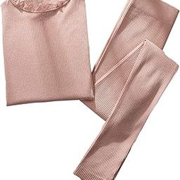 Women's Thermal Underwear Set, Winter Baselayer for Women, Long Sleeve Thermal Jacket and Underwear for Travel Thermal T-Shirts -Suitable for 40-70kg-image-39