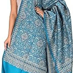 MANRA Women Ladies Kashmiri Wool Heavy Jaal Design Warm and Soft Shawl [SIZE:40X80 Inches] (THICK JAAL SHAWL 865)-14