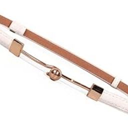 Belt for women's dress, versatile decorative thin belt, ball buckle, adjustable belt, skirt belt-image-68