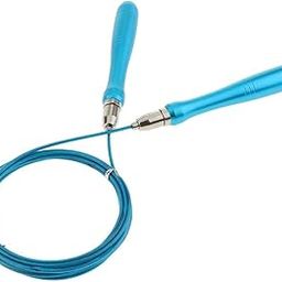 Jump Rope Skipping Rope - Self-Locking - Adjustable with Ball Bearing Blue-image-61