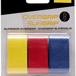 Tennis Racquet Overgrip | Badminton Superior Overgrip, Anti-Slip Tacky Touch Grips for Racket, Sweat-Absorbent Perforated Grip Tape (Fluorescent Green, Pack of 3)-picture-15