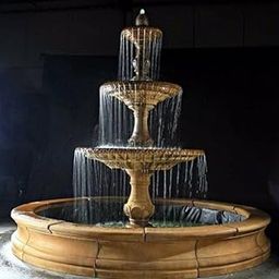Rustic Brown Three-Tier Fountain – Stunning Marble Water Feature for Outdoor Gardens, Landscapes | Perfect for Enhancing Your Space with Tranquil Water Flow and Classic Elegance|KGNMBLRJ23-image-41
