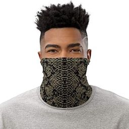 Snake Military Olive Breathable Washable Neck Gaiter, White, One Size-image-59