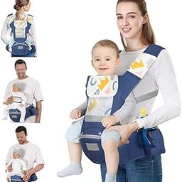 Optifit 7 In 1 Baby Carrier With Seat Belt And Lumbar Support For Newborn To Toddler, Soft And Breathable Baby Carry Bags For 0-36 Months Baby Under 10Kg,Indigo-picture-12