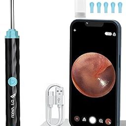 Dr Vaku® Earocam Earwax Removal Tool Kit with HD Camera Wifi Connection & 6 LED Lights Endoscope Tool Ear Cleaner for iOS & Android + 10 Silicone Tips Free- Black-image-42
