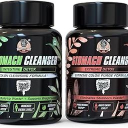 The Yoga Man Lab Stomach Cleanser - Probiotic Detox & Flatter Belly Ayurvedic Supplement | 100% Natural with Probiotic | Detox Pack (2)-image-35