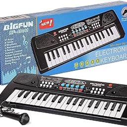 HOMOZE Trendy Musical Toy Piano Keyboard with Mic & USB Power Cable for Kids & Beginners | New Modern Musical Piano for Boys Girls & Best for Gift | Electric Piano for Musical Education-3