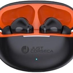 JUST CORSECA Skybeat Wireless Powerbuds | Wireless Earbuds | Active Noise Cancellation | Advanced Game Mode with Low Latency | Stylish Earbuds | in-Ear Design (Black)-image-72