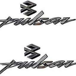 Unik Auto Bike Emblem Badge 3D Chrome Tank Logo Pulsar Sticker -Set of 2-picture-30