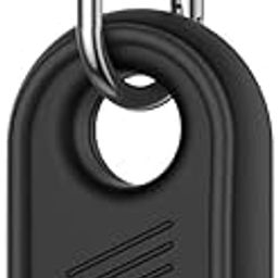 M.G.R.J® Compatible with Samsung Galaxy SmartTag2 case, Samsung Galaxy SmartTag2 Keychain Full Body Shockproof, Anti-Scratch for Backpacks, Car Keys,Luggage (Flexible|Silicone|Black)-7