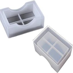 YellowCult™ 3D Resin Silicone Mould for Art & Craft, DIY, Resin Art, Handles, Soap, Chocolates, Candies, Ice Cubes, Candles Making Supplies [Ash Tray/Coaster Container]-image-31