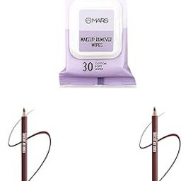 MARS Makeup Remover Wipes 30pk, Matte Liner Black, Brown-23