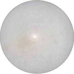The STONE craft White Marble Chakla, Round Rolling Board, 23 cm Diameter, Traditional Roti Maker-image-31