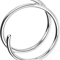 925 Silver Nose Ring for Women | 92.5 Sterling Silver & Stunning Shine | Lovely Gift for Women & Girls - Lined-picture-19