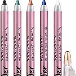 Dazller Kajal Definer,Matte,Easy Blending,Natural Waxes & Castor Oil - (Pack of 5)-36