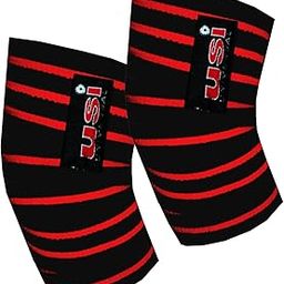 USI UNIVERSAL THE UNBEATABLE Knee Wraps 203cm(80"), 733KW3 Line Weight Lifting Knee Wraps Training Straps Power Lifting Gym With 3 Line Strong Elastic Construction (Pack of 1 Pair)-image-76
