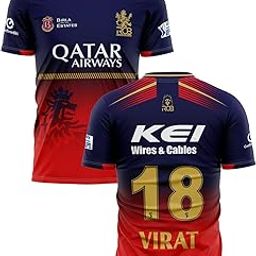 RockinRetailz BANGALOREE VIRAT KOHLI Cricket Jersey 2025/26 for (Kids & Mens)-image-127