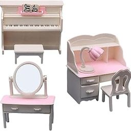 bnf® Dolls House Furniture Set 1/12 Rich Accessories Miniature emble for Kids Piano|Dolls & Bears | Dollhouse Miniatures |Furniture & Room Items|1x Dollhouse Furniture Set (As You Choose)-image-34