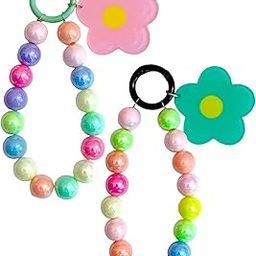 TERA 13 Keychain Mobile Chain Beads Charm, Phone Pendant Flower Wrist Bracelet Holder | Purse, Camera, Mobile Phone Lanyard Strap Smartphone Case For Girls Women-image-5