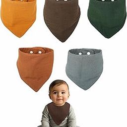 Motherly Crinkled Muslin Baby Bibs – Soft, Lightweight, Adjustable, Perfect for Newborns to 12 Months Baby-image-10
