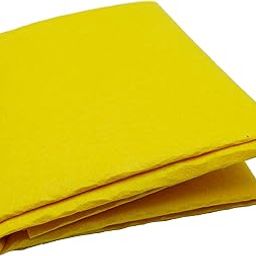 PRANSUNITA Felt Sheet Stiff (Hard) Size 44" x 36", Color Lemon Yellow, Used in Art & Craft,Cutouts, Decorations, School Projects, DIY etc.-31