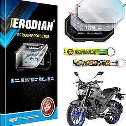 ERODIAN Meter Display Screen Protector, Meter Guard For FZ-S Hybrid Bikes | Scratch Resistant | Water Resistant | HD Clear Vision (1-Free Random 6 inch Keychain) (Pack Of 2)-image-37